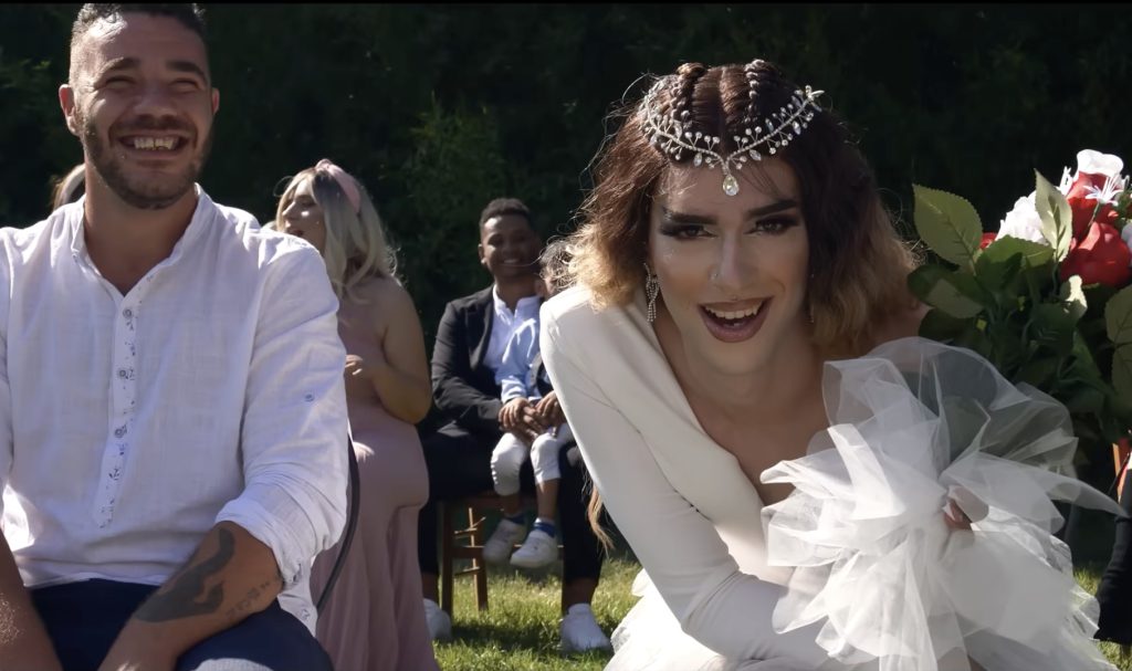 Backstage di una produzione video
