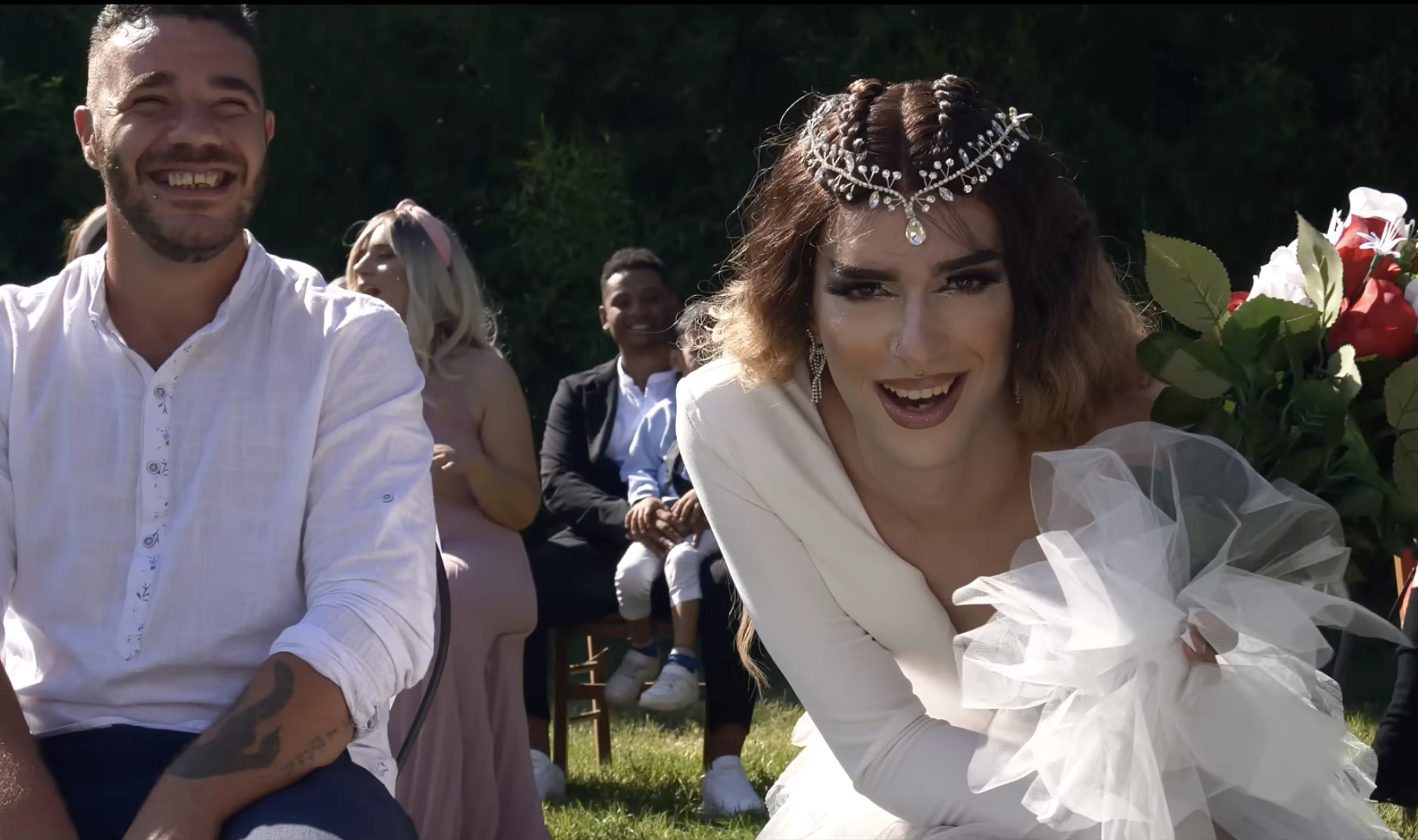 Backstage di una produzione video