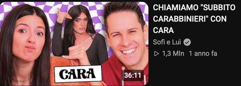 Cara ospite di Sofi e Luì