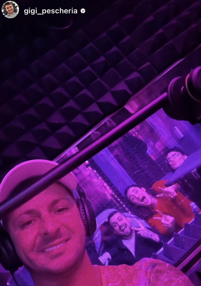 Backstage di una sessione in studio