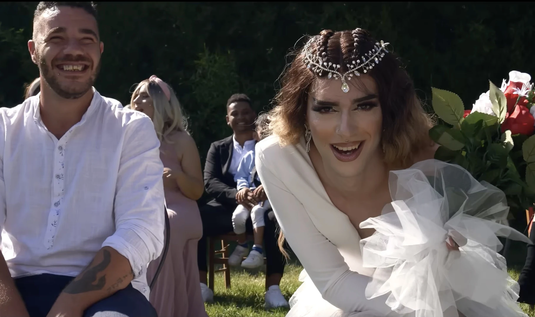 Backstage di una produzione video